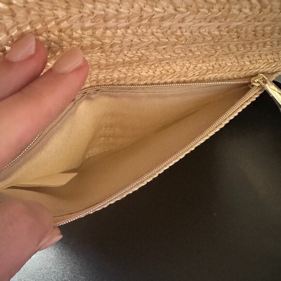 Dior Beauty Raffia‎ Woven Clutch - NWOT - Picture 3 of 5
